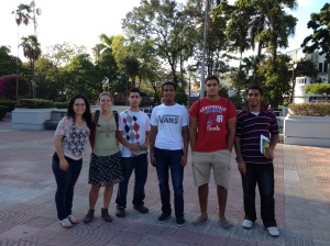 My Human Geography group in Parque Independencia